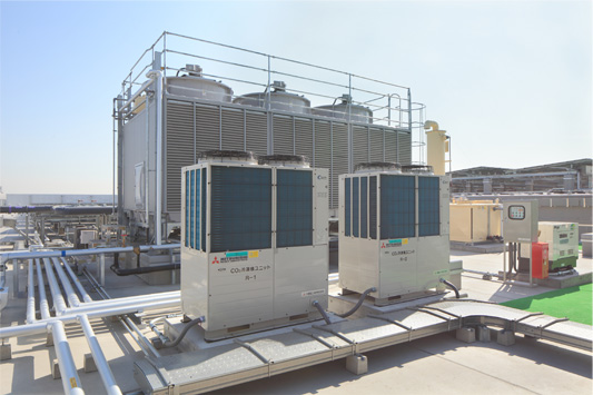 Refrigeration equipment that uses CO2 alone